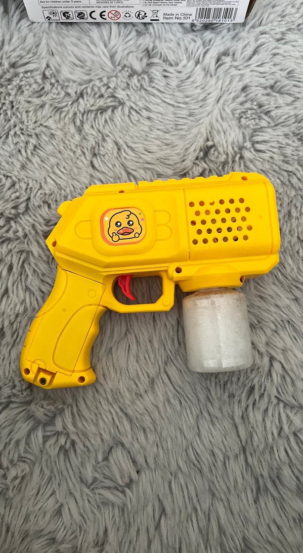 Renkli Sarı Oyuncak baloncuk Tabanca - Görsel 3