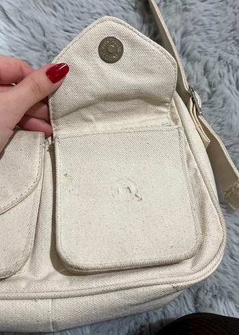 Bej Süet Kadın Omuz Çantası - Görsel 3