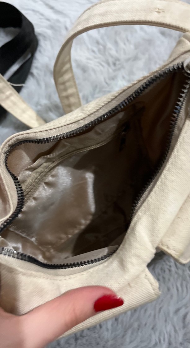 Bej Süet Kadın Omuz Çantası - Görsel 4