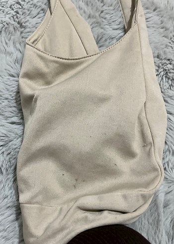 Bej Minimalist Kadın Omuz Çantası - Görsel 3