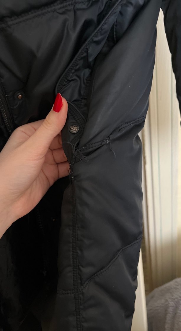 Siyah Kadın mont - Görsel 5