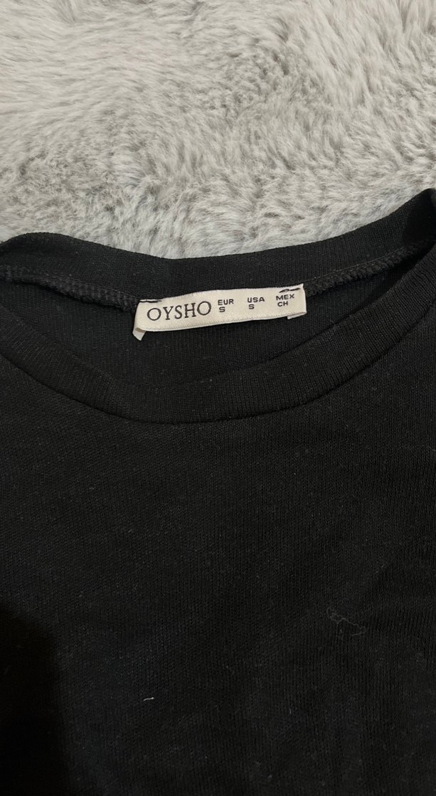 Siyah Kısa Kollu Basic Kadın Tişört - Görsel 2