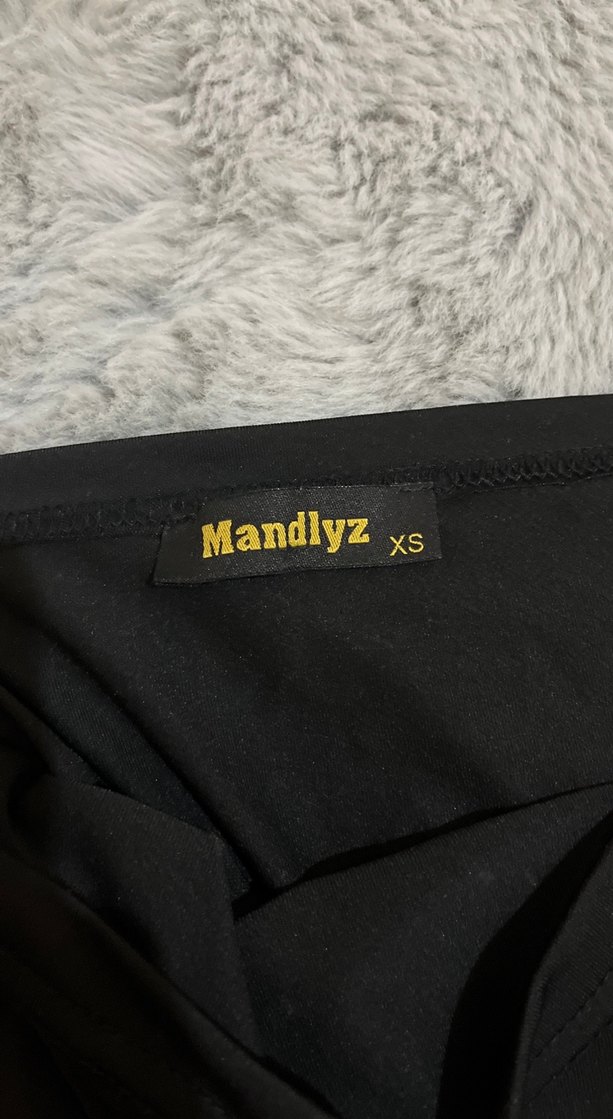 Siyah Uzun Kollu madonna yaka Kadın Bluz - Görsel 2