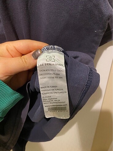 m Beden çeşitli Renk Les Benjamins Oversize Tshirt Sırtı Baskılı
