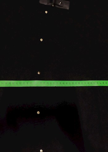 Düğmeli Siyah Boğazlı Kadın Triko - Görsel 2