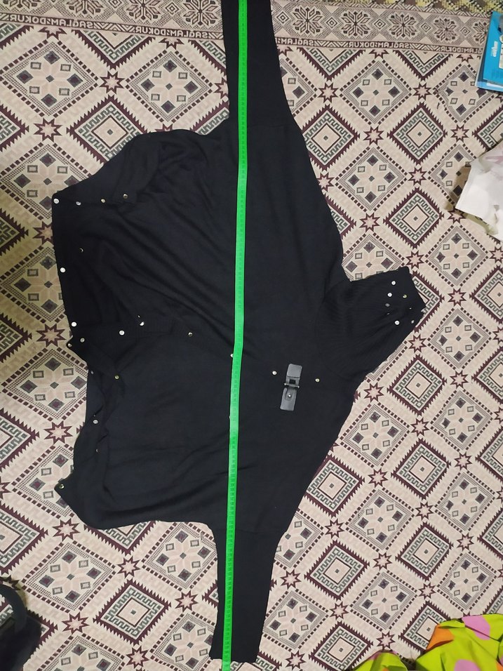 Düğmeli Siyah Boğazlı Kadın Triko - Görsel 5