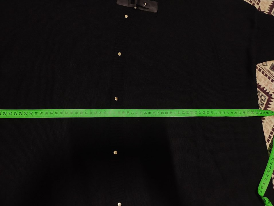 Düğmeli Siyah Boğazlı Kadın Triko - Görsel 2