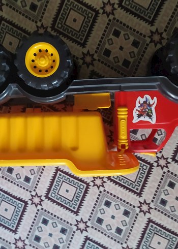 Renkli Sarı Oyuncak Damperli Kamyon - Görsel 3