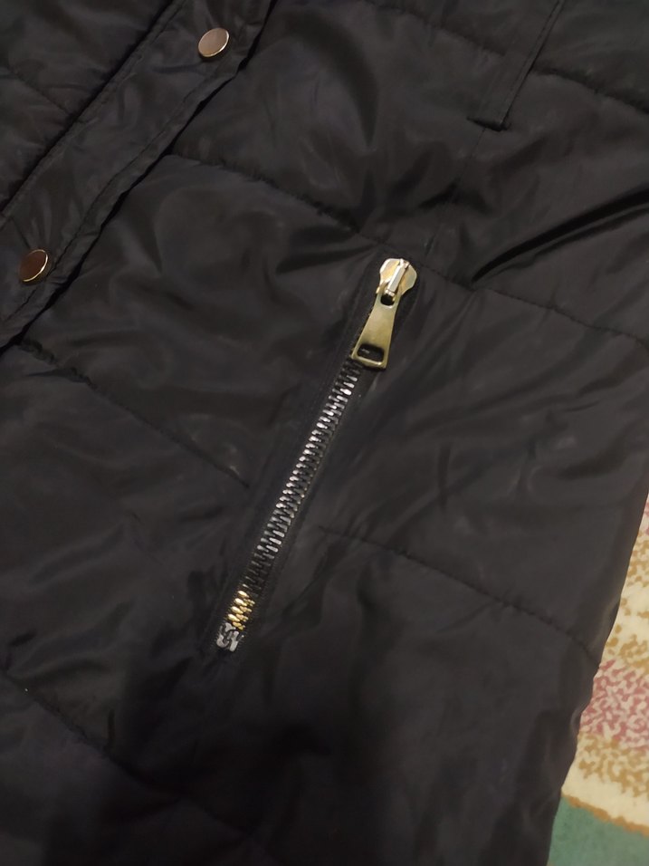 Siyah Kadın Uzun Kışlık Mont Kürklü Kapüşonlu - Görsel 4