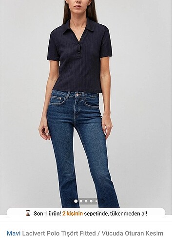 Mavi fitilli tisort - Görsel 4