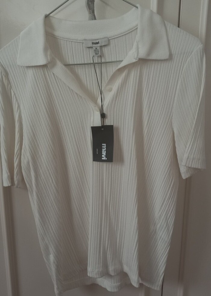 Mavi fitilli tisort - Görsel 5