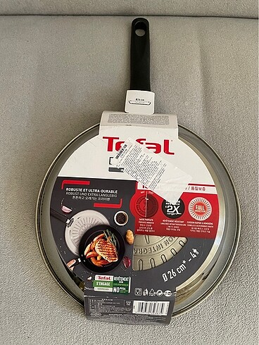 Beden beyaz Renk Tefal Duetto ızgara tava 2x kaplama 26 cm