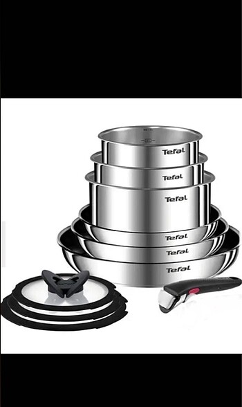 Tefal titanium İngenio tava seti 10 parça sıfır ürün