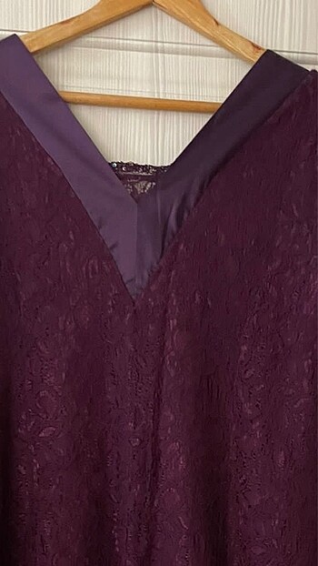 Büyük beden güpür dantel elbise çok iyi durumda - Görsel 4