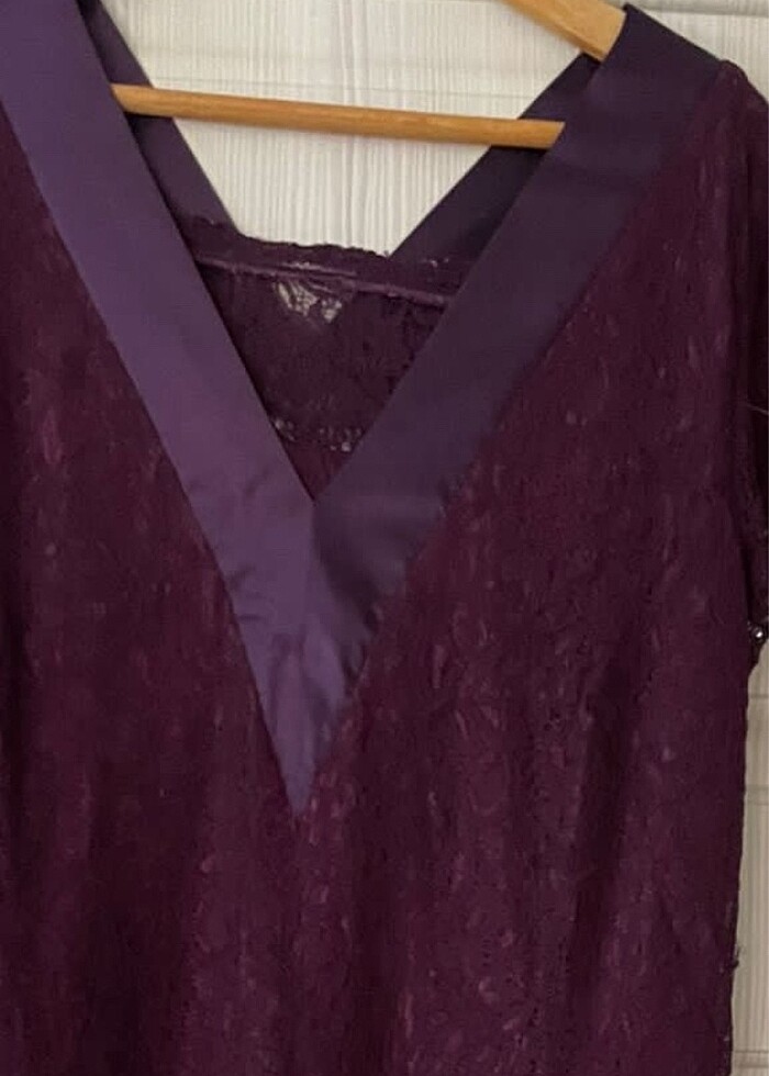 Büyük beden güpür dantel elbise çok iyi durumda - Görsel 3