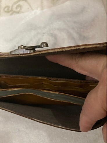 Bayan deri cüzdan tamamı el işi sıfır ürün - Görsel 4