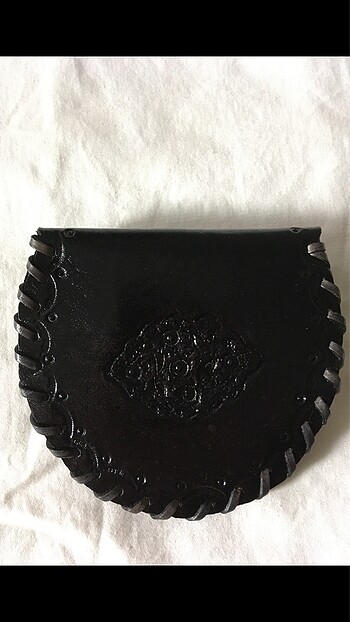 Bozuk para kesesi hakiki deri tamamı el işi sıfır ürün - Görsel 2