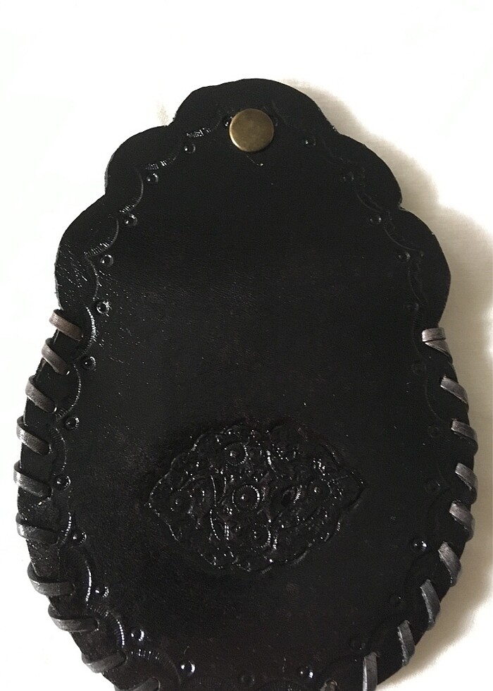 Bozuk para kesesi hakiki deri tamamı el işi sıfır ürün - Görsel 4