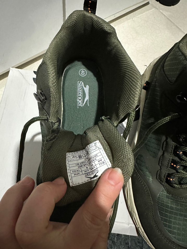 Yeşil Gri Yılan Desenli Bağcıklı Erkek Outdoor Ayakkabı - Görsel 5