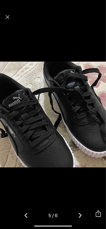 37 Beden siyah Renk Orjinal Puma sneakers