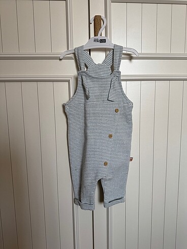 Gri-Mavi Unisex Bahçıvan Tulum Salopet
