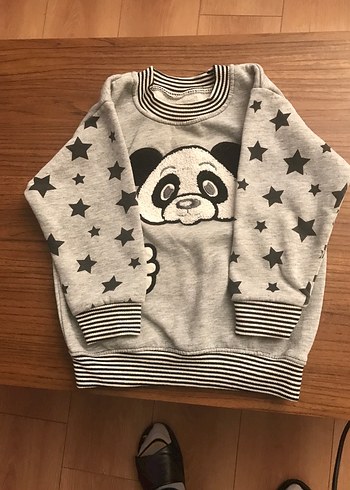 Diğer Diğer/ 18-24 Ay Gri Erkek Çocuk Sweatshirt Uzun Kollu