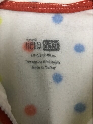 12-18 Ay Beden çeşitli Renk 1 - 1,5 Yaş, Hello Baby Marka Fermuarlı Polar Hırka