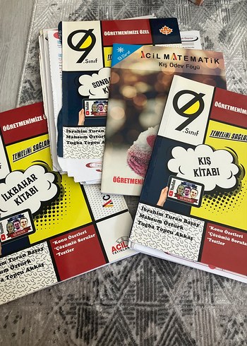 9. Sınıf Matematik Soru ve Konu Kitapları acil yayınları