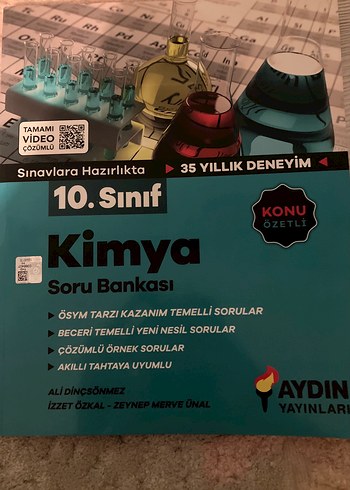 10. Sınıf Kimya Soru Bankası Aydın Yayınları