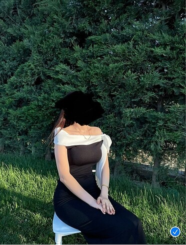 xs Beden siyah elbise