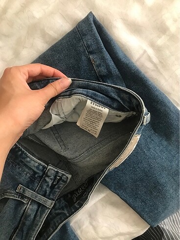 s Beden Mavi Mom jean