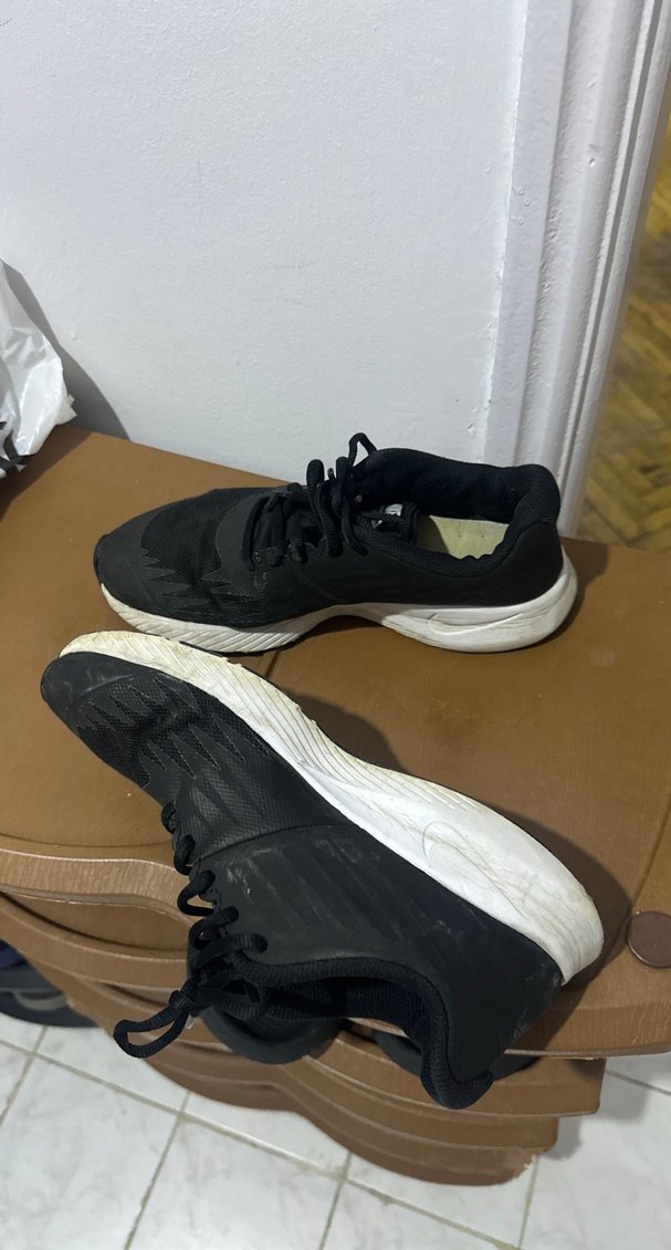 Siyah Bağcıklı Kadın Spor Ayakkabı - Görsel 2