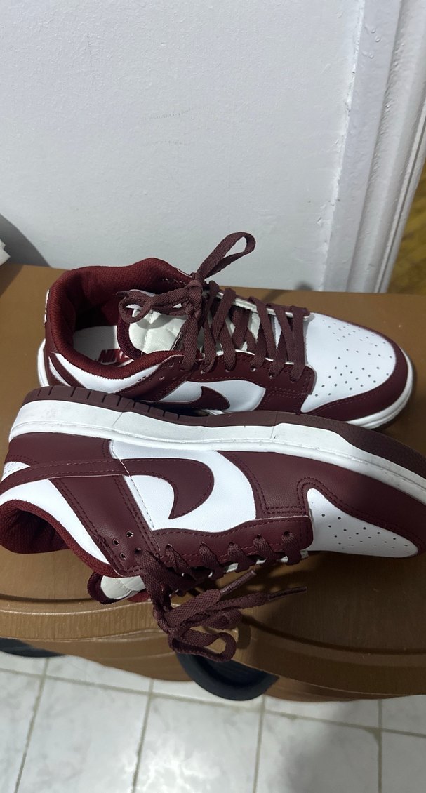 Nike dunk bordo Kadın Spor Ayakkabı - Görsel 2