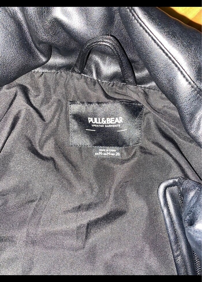 pull and bear deri mont - Görsel 3