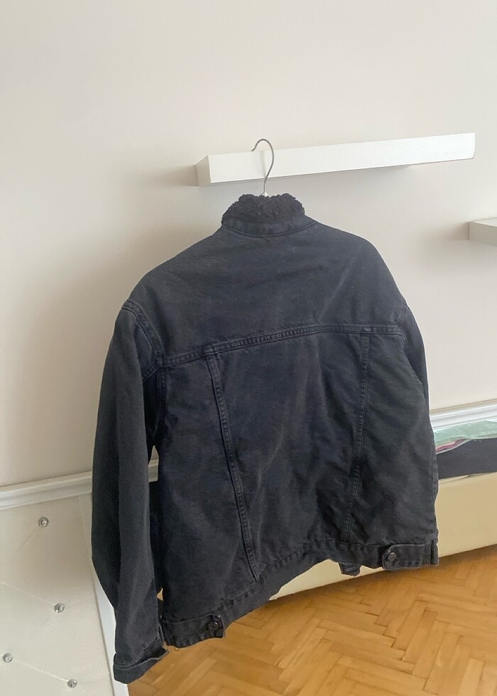 İçi peluş kot ceket - Görsel 3