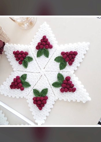 Beden çeşitli Renk El Örgüsü Papatya Motifli Dekoratif Lif