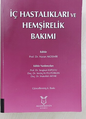 İç Hastalıkları ve Hemşirelik Bakımı