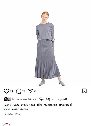 Nuss soğuk merserize etek