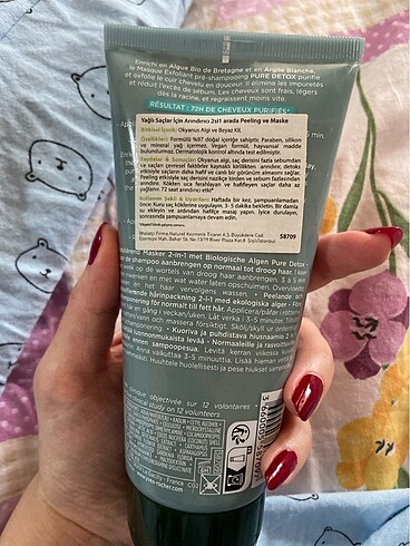 Yves Rocher Yağlı saçlar için peeling maske