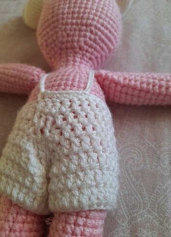 Beden Amigurumi Organik Hediyelik Pembe Tavşan