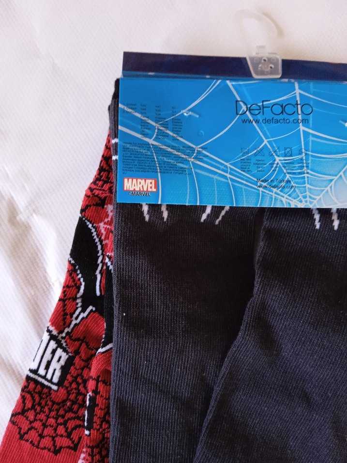 Örümcek Adam Baskılı Erkek Çorapları - Görsel 2