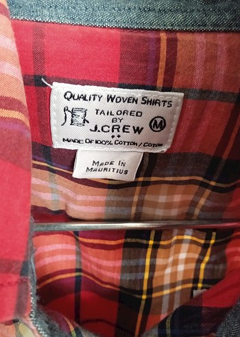 Kırmızı Kareli Uzun Kollu Erkek Gömlek - Görsel 3