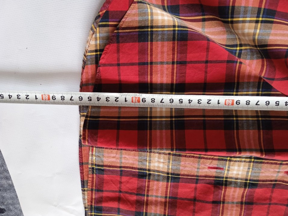 Kırmızı Kareli Uzun Kollu Erkek Gömlek - Görsel 4