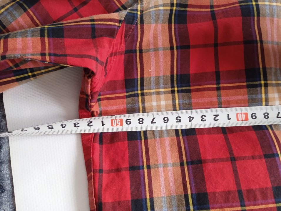 Kırmızı Kareli Uzun Kollu Erkek Gömlek - Görsel 5