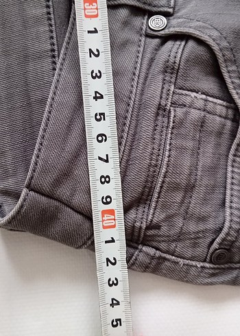Gri Erkek Denim Pantolon - Görsel 8