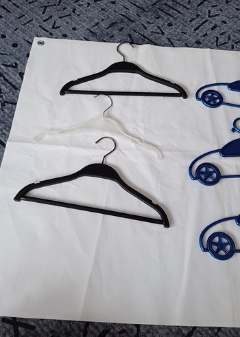 Renkli Araba Tasarımlı Çocuk Mavi Askılar - Görsel 3