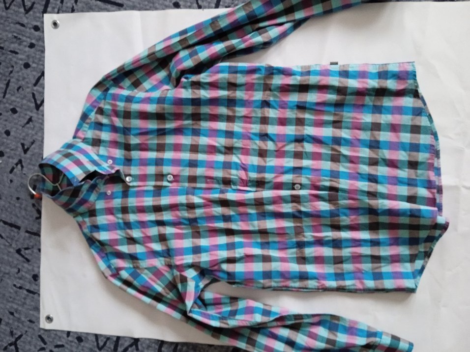 Düğmeli Çok Renkli Erkek Gömlek - Görsel 3