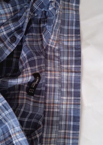 Erkek Mavi Kareli Uzun Kollu Gömlek - Görsel 7