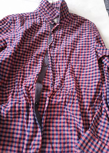 Bordo Pamuklu Erkek Gömlek Uzun Kollu - Görsel 3