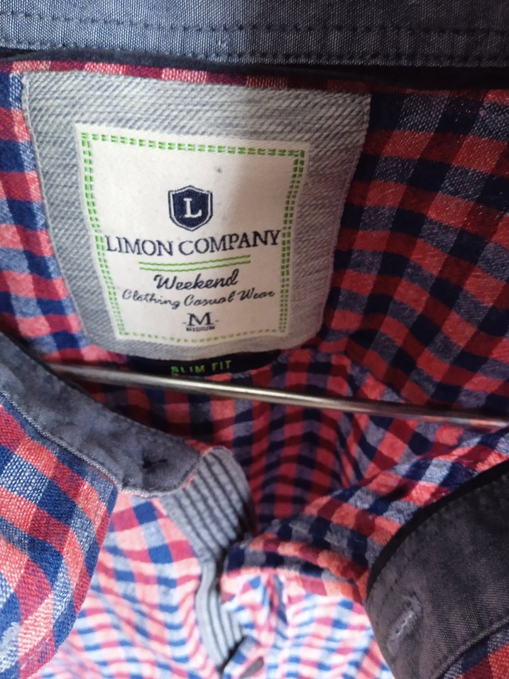 Bordo Pamuklu Erkek Gömlek Uzun Kollu - Görsel 2